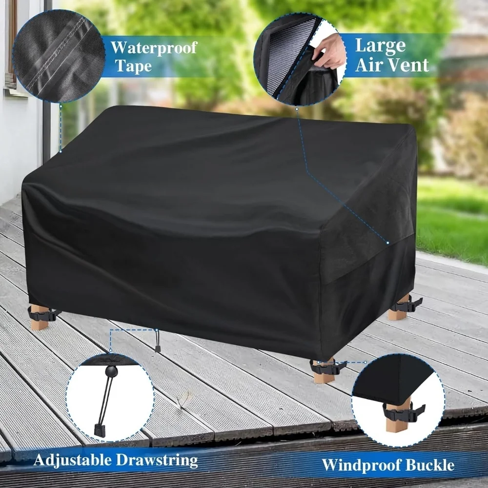 Black Outdoor Furniture Cover Waterproof
